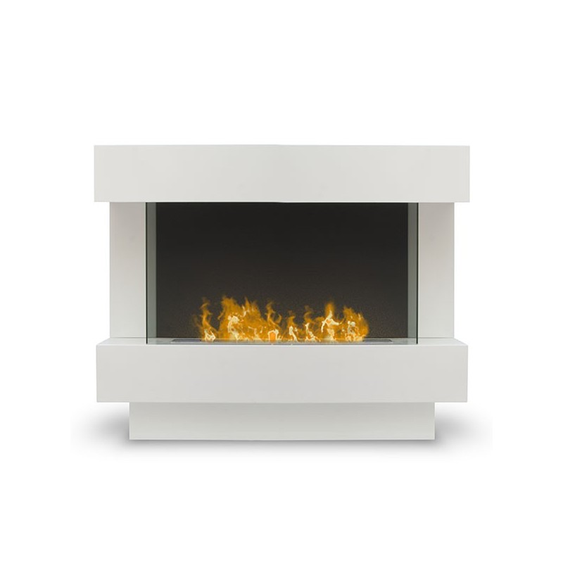 Prestige, cheminée bio ethanol XXL à grand bruleur Couleur Blanc