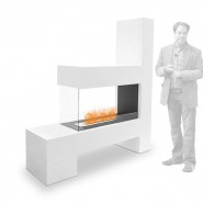 Grande cheminée éthanol Montecarle, 7.5 kW