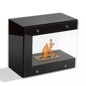 Torino floor-standing ethanol design fireplace