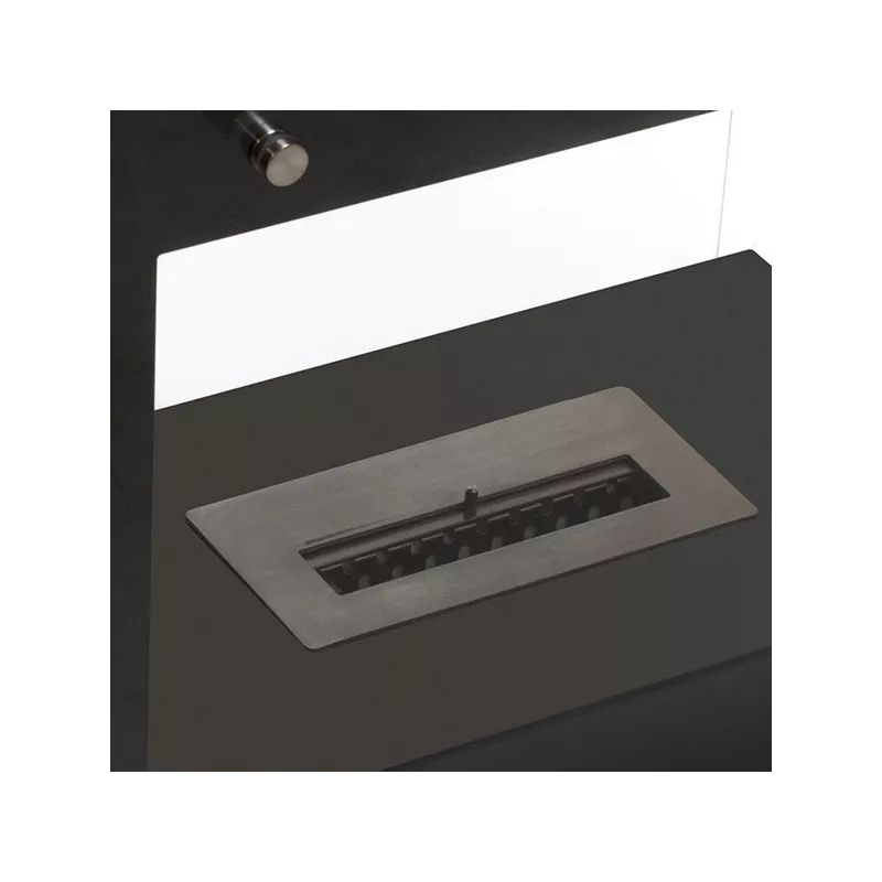 Torino floor-standing ethanol design fireplace Colour Black