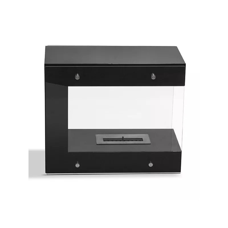 Torino floor-standing ethanol design fireplace Colour Black