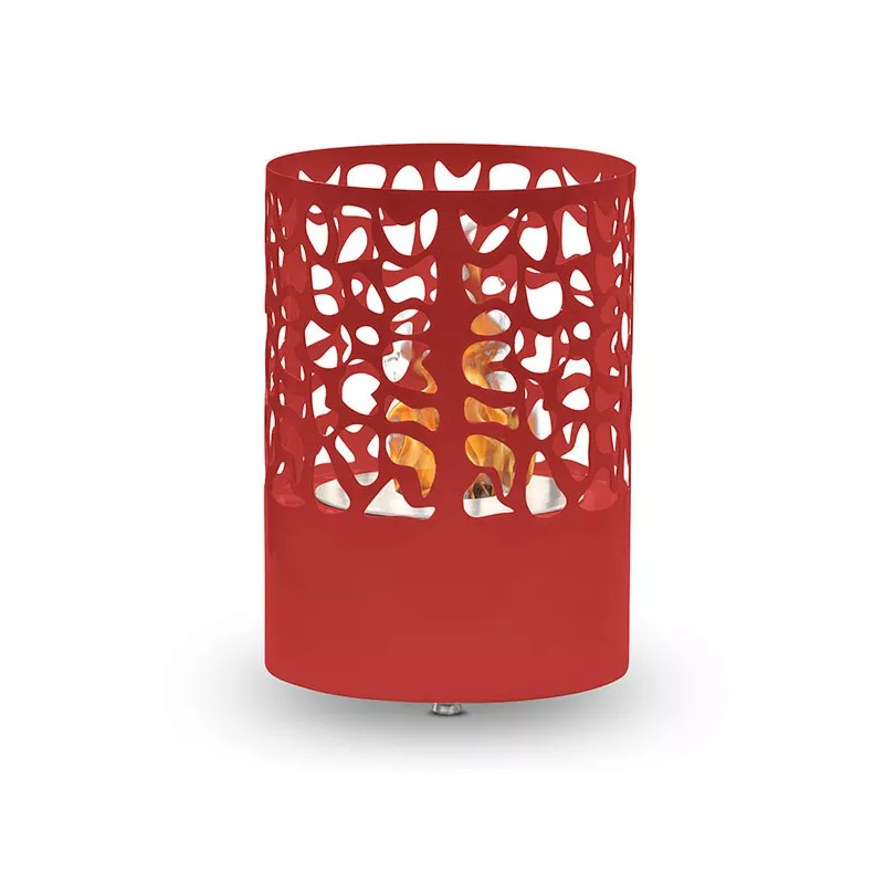 Chauffage d'appoint éthanol à poser Acapulco Couleur Rouge