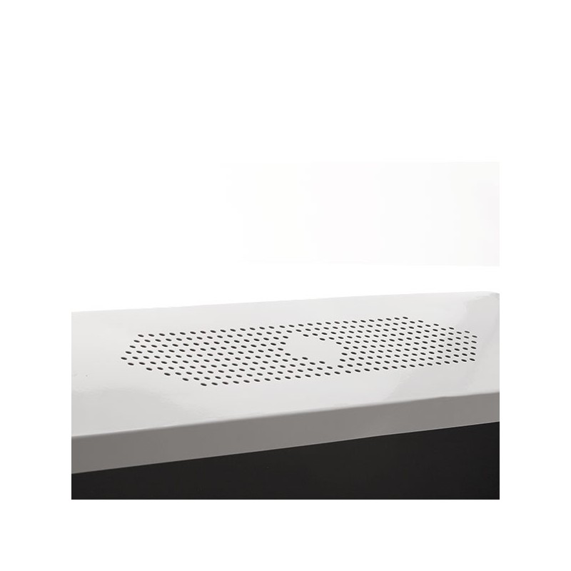 Cheminée murale 2 brûleurs blanche Comète Couleur Blanc