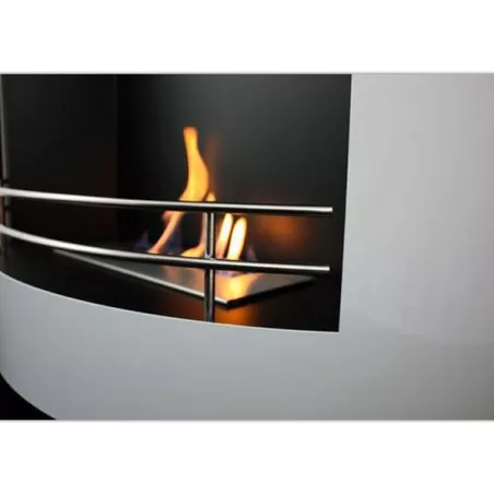 Harmonie 3 kW Open Wall-Mounted Stove Colour White Burner 2.2L/4kW