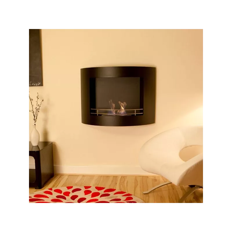 Harmonie 3 kW Open Wall-Mounted Stove Colour White Burner 2.2L/4kW