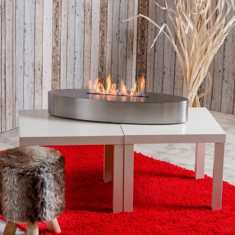 Cambridge freestanding organic fireplace : Wikao