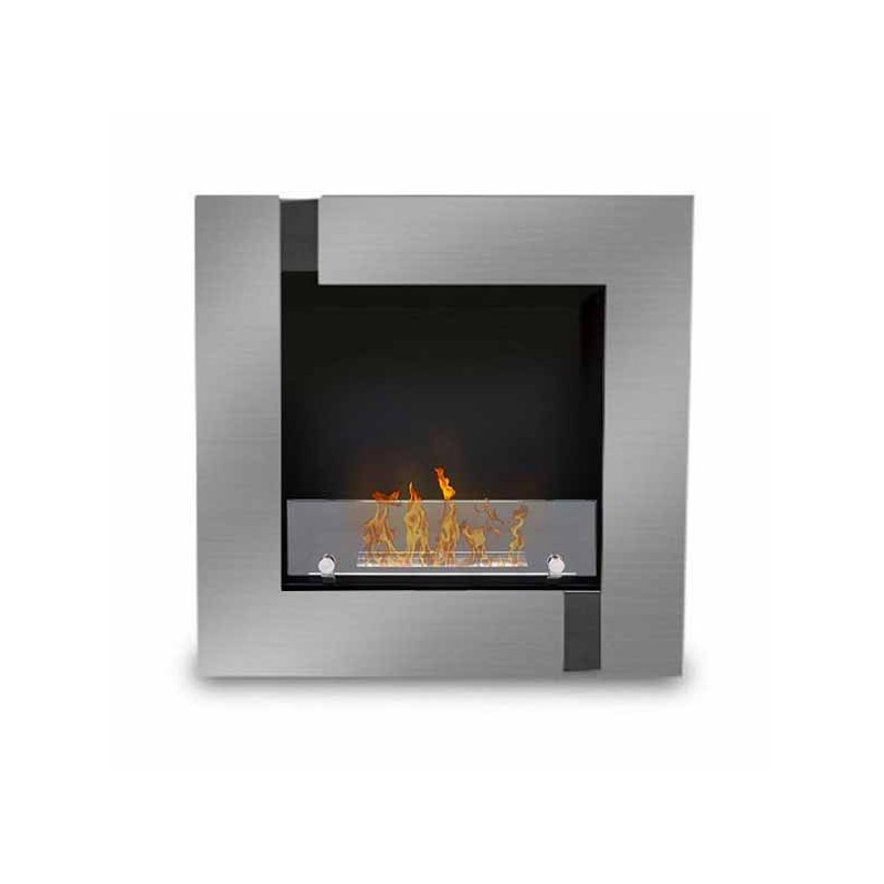Cheminée murale inox Quadrinox Couleur Inox brossé