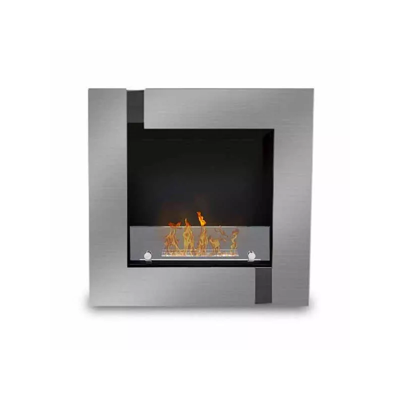 Cheminée murale inox Quadrinox Couleur Inox brossé