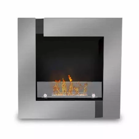Cheminée murale inox Quadrinox Couleur Inox brossé