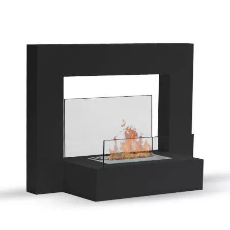 Chauffage ethanol design Lungo Couleur Noir Brûleur 1.5L/3kW