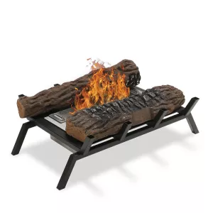 Special ethanol fork for wood-burning fireplaces