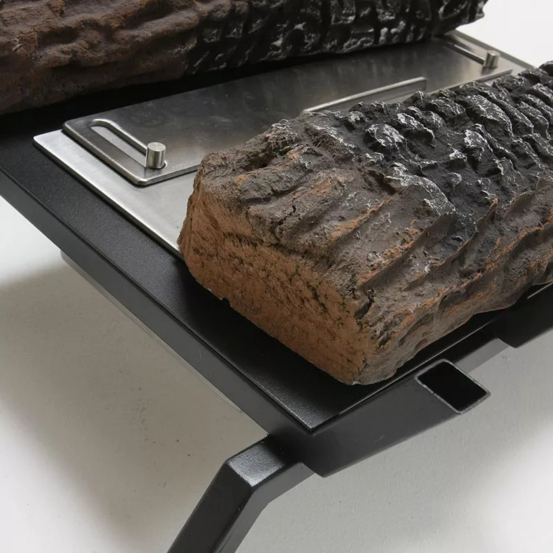 Special ethanol fork for wood-burning fireplaces Colour Black