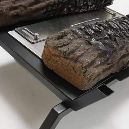 Special ethanol fork for wood-burning fireplaces Colour Black