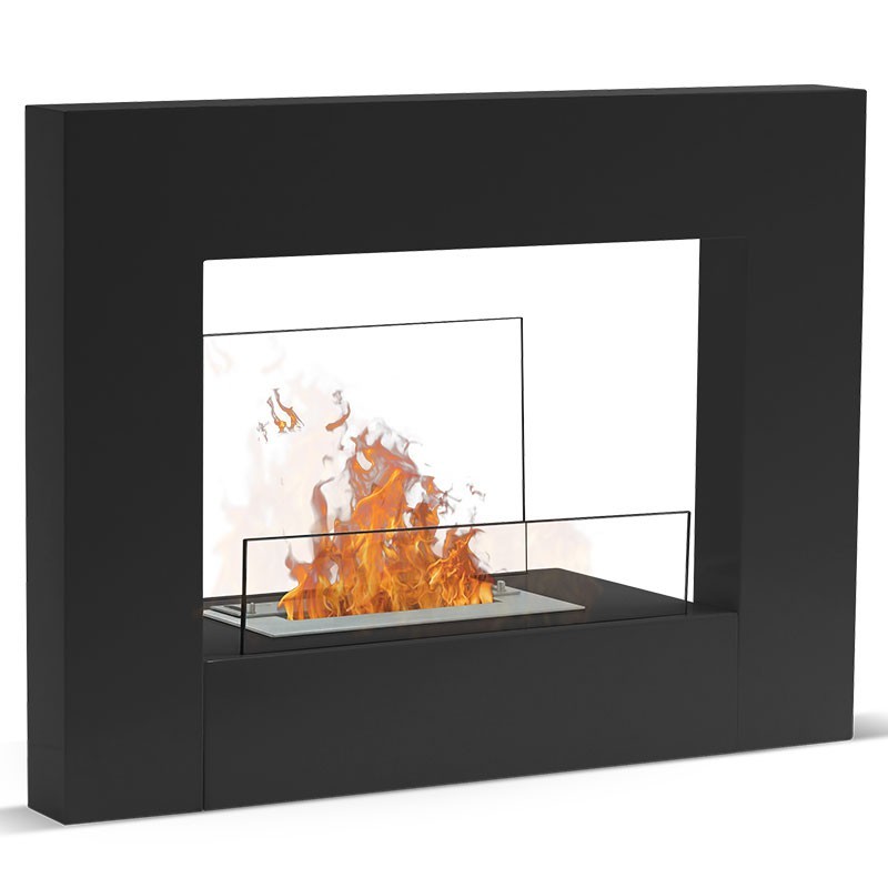 Chauffage ethanol design Lungo Couleur Noir Brûleur 1.5L/3kW