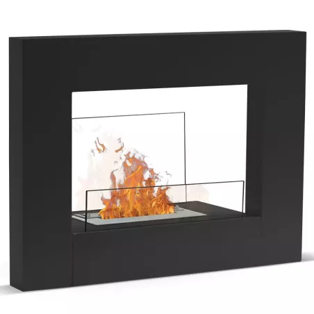 Chauffage ethanol design Lungo Couleur Noir Brûleur 1.5L/3kW