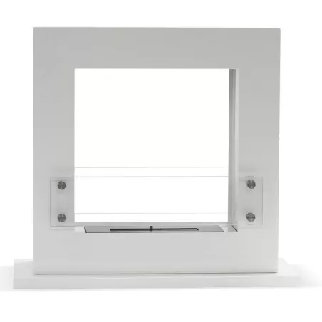 Arche square ethanol fireplace, 70 x 60 x 35 cm Colour White