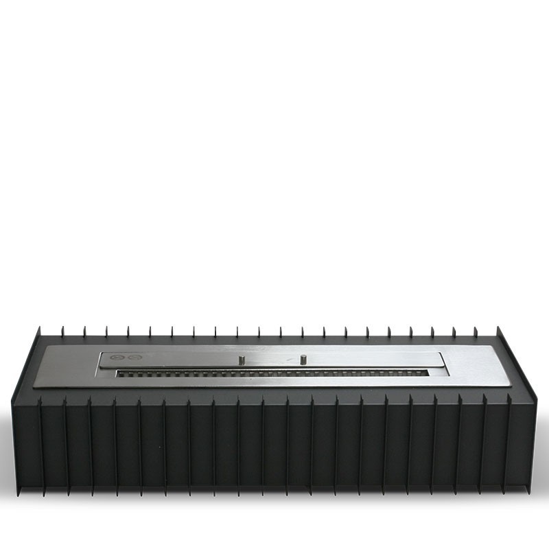 Relancer un âtre à bois avec une cheminée bio - Grate Couleur Noir
