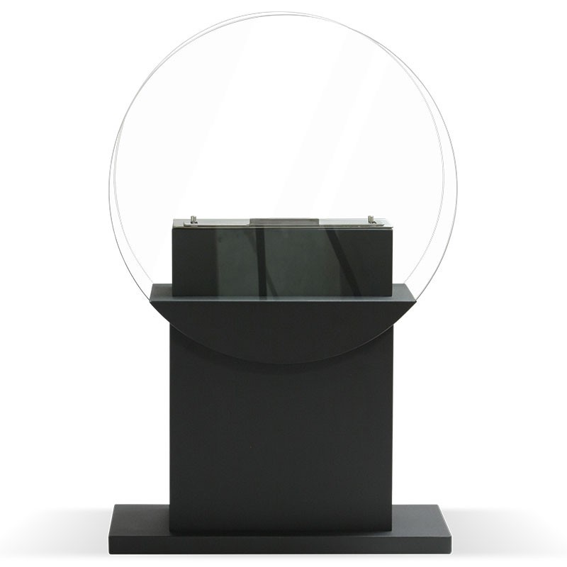 Cheminée bio éthanol sur pied Fluvia Couleur Noir