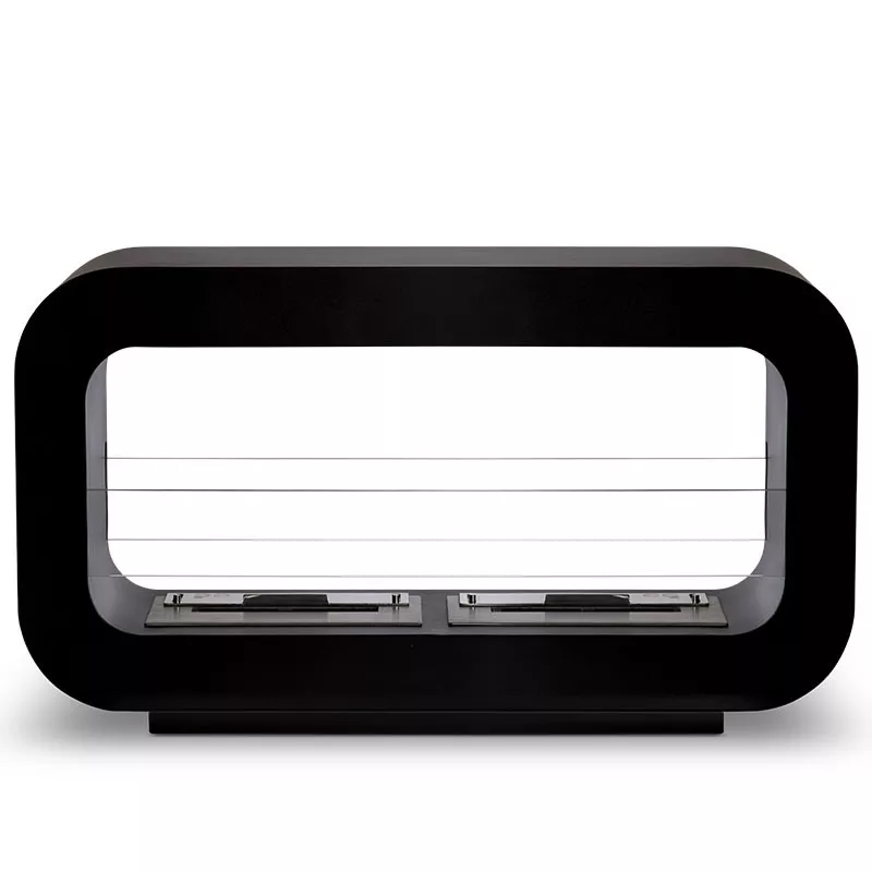 Fireplace with two burners Colour Black