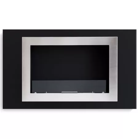 Edimbourg, cheminée murale bio 4.5kW Couleur Noir
