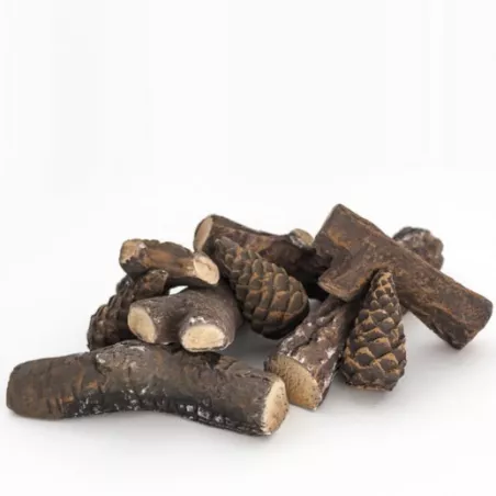 Set of 9 logs for an ethanol fireplace