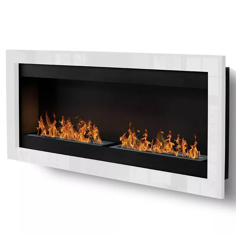 Poêle bio mural XL Sevenfire 4 brûleurs Couleur Blanc Taille 2 brûleurs