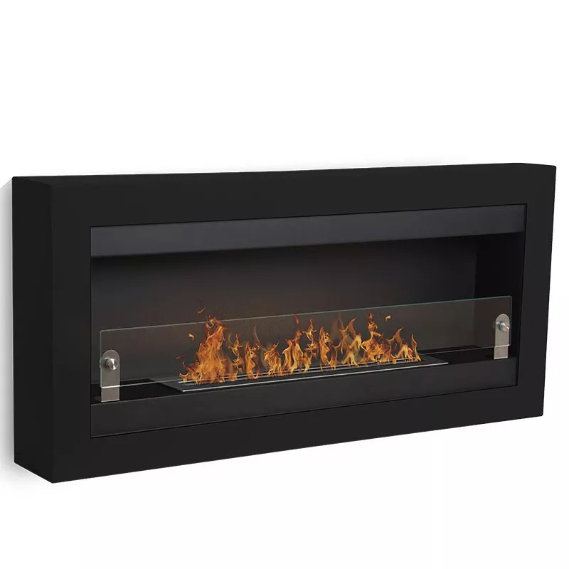 Vigo XL, la cheminée bio 3 brûleurs Couleur Noir