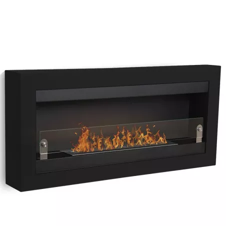 Vigo XL, la cheminée bio 3 brûleurs Couleur Noir