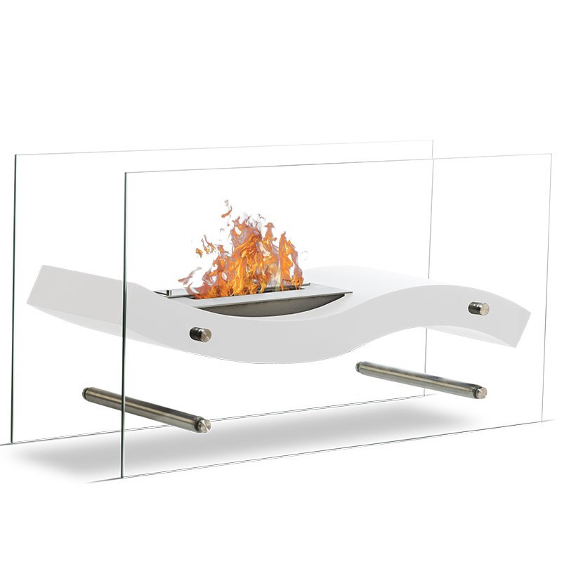 Cheminée galbée Sirius 3kW Couleur Blanc
