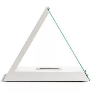 Kheops triangular ethanol fireplace