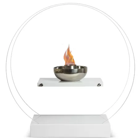 Cheminée éthanol ronde Roundo 2kW Couleur Blanc