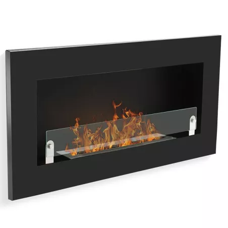 Cheminée bio éthanol murale Novo Couleur Noir