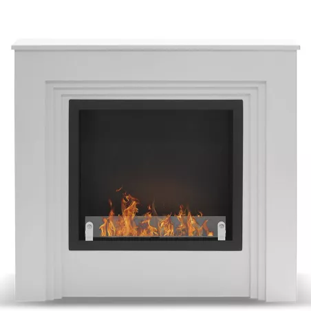 Fausse cheminée trompe l'oeil Genova 6kW Colour White