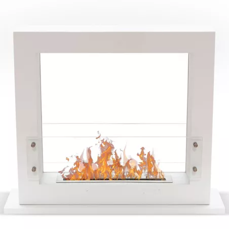 Foyer à poser bioéthanol grand format Zenith XL Couleur Blanc Taille 1 brûleur