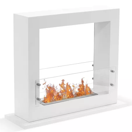 Foyer à poser bioéthanol grand format Zenith XL Couleur Blanc Taille 1 brûleur