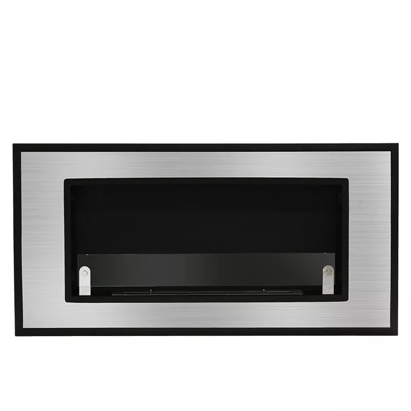 6kW wall-mounted ethanol stove Florence Colour Brushed stainless steel