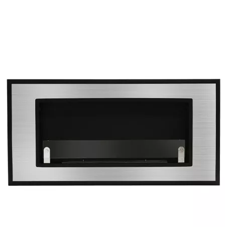 6kW wall-mounted ethanol stove Florence Colour Brushed stainless steel