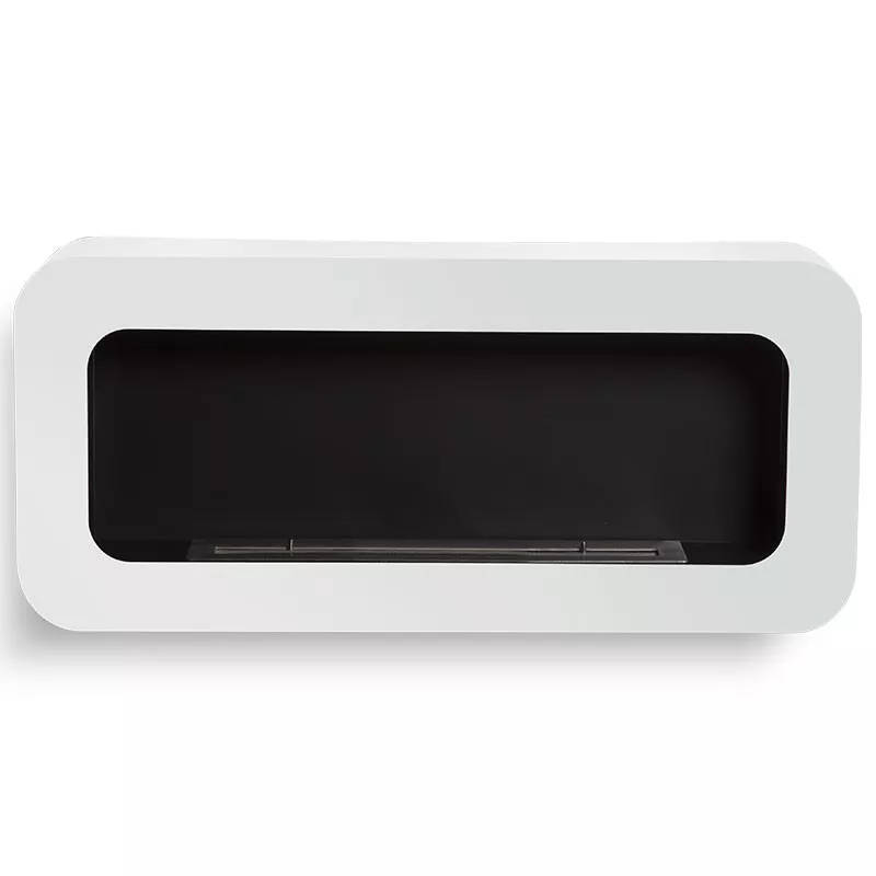 Wall-mounted ethanol fireplace Cassiopée Colour White