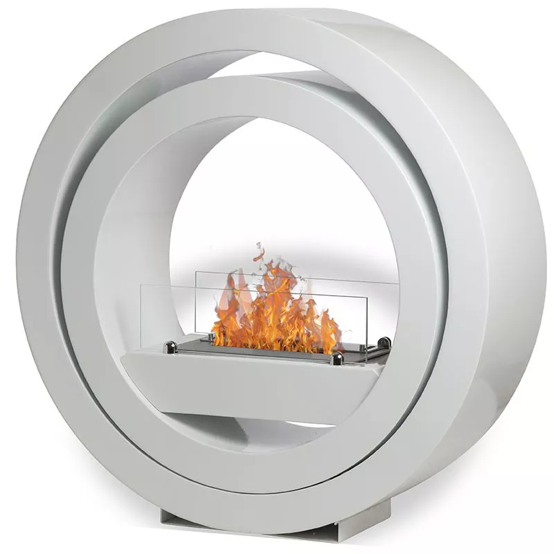 Chauffage d'appoint nomade rond Ina Couleur Blanc