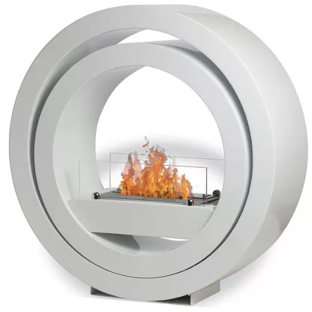 Chauffage d'appoint nomade rond Ina Couleur Blanc