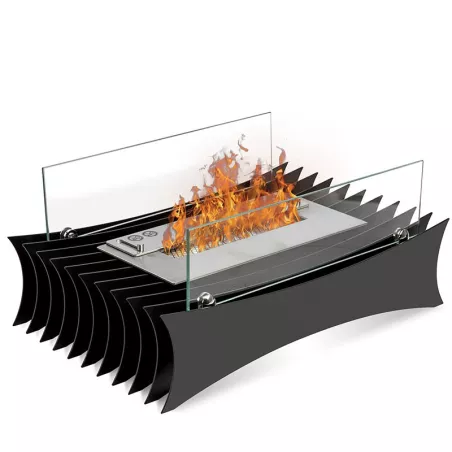 Tuscany, 3kW free-standing fireplace. Colour Black