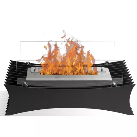 Tuscany, 3kW free-standing fireplace. Colour Black