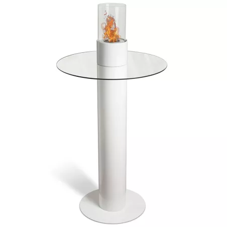 Table à éthanol sur pied Bistro Couleur Blanc