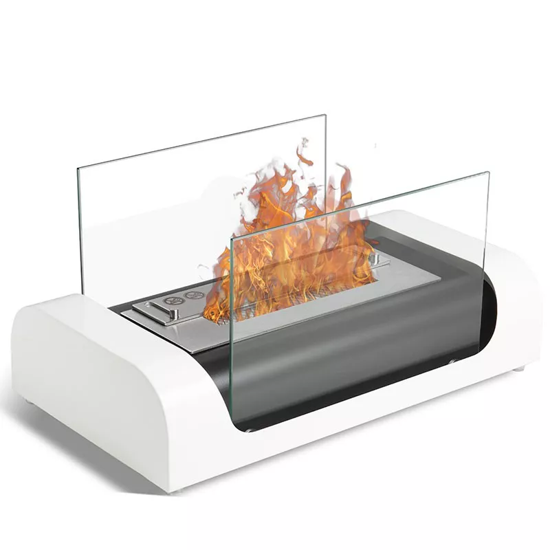 Micro cheminée de table Grenade Couleur Blanc