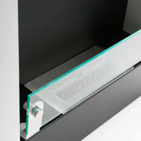 Romaethanol fireplace with two burners