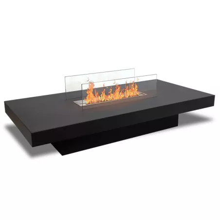 Coffee table with bio-ethanol burner Colour Black