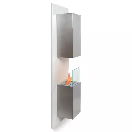 Cheminée éthanol verticale, murale, Kaptur XL Couleur Blanc