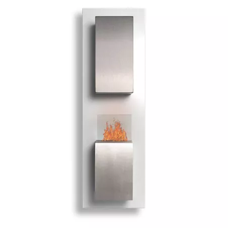 Cheminée éthanol verticale, murale, Kaptur XL Couleur Blanc