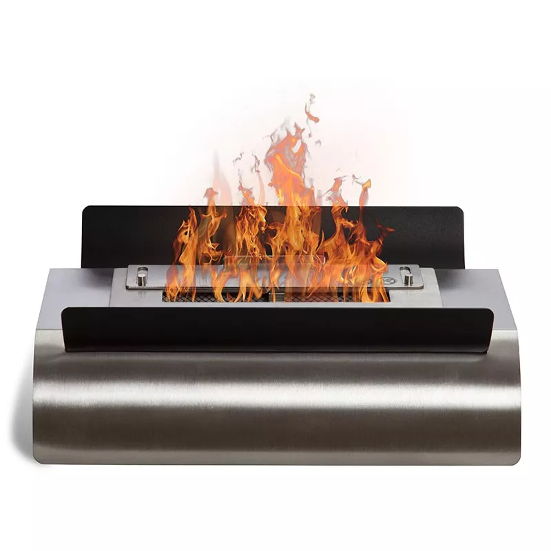 Accadia ethanol table fireplace Colour Brushed stainless steel