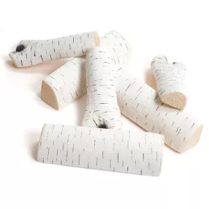 6 White birch bushes